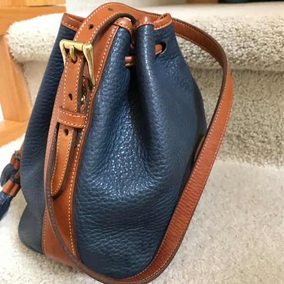 RARE VTG DOONEY DRAWSTRING BAG AIR FORCE BLUE MINT
